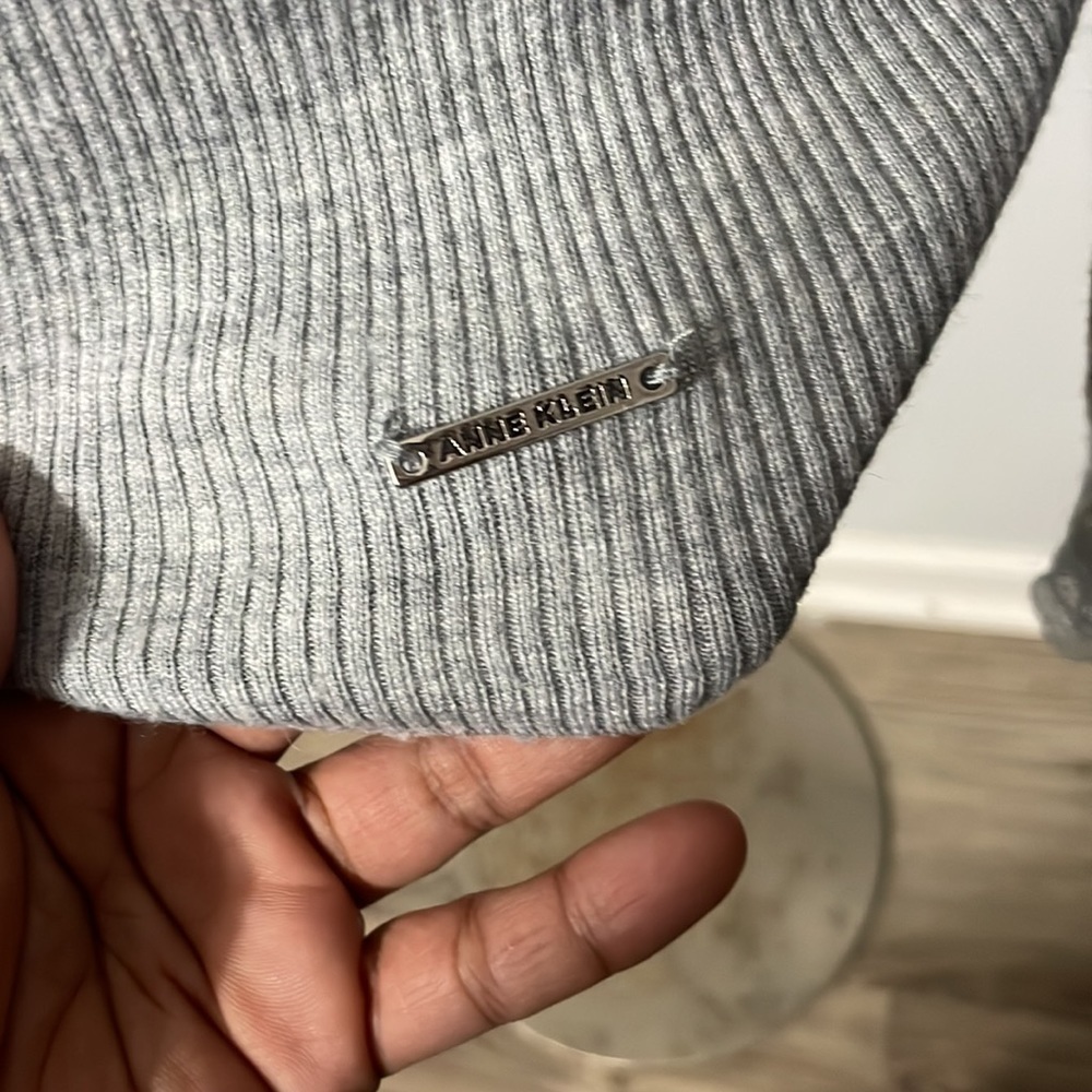 Anne Klein Basic Sweatshirt Gray Sizes M - image 4